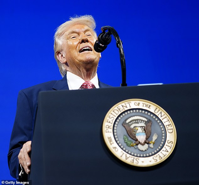 Donald Trump suggested he may be set to give the Strait of Hormuz the Kennedy Center treatment after naming it for himself during a speech in Miami on Friday