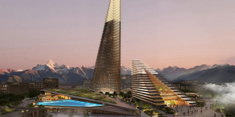 Inside incredible plans for towering Kazak £600million skyscraper inspired by glacier