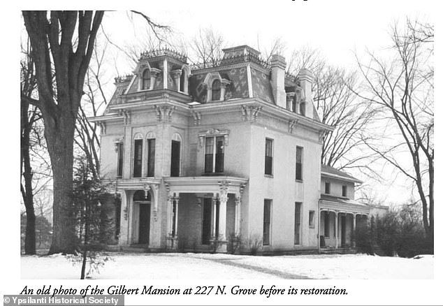 The house on North Grove Street was built in 1861 by John Gilbert Jr