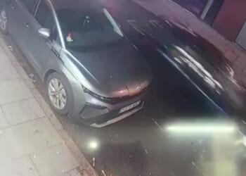 Moment car 'flees scene of crash' which left 7 injured after 'driver ploughed into crowd' on city centre night out