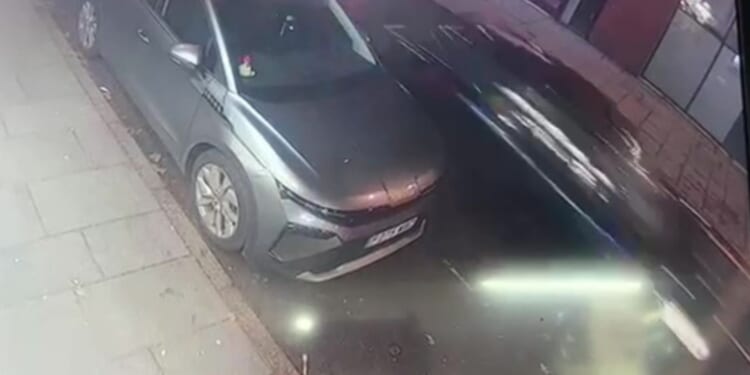 Moment car 'flees scene of crash' which left 7 injured after 'driver ploughed into crowd' on city centre night out