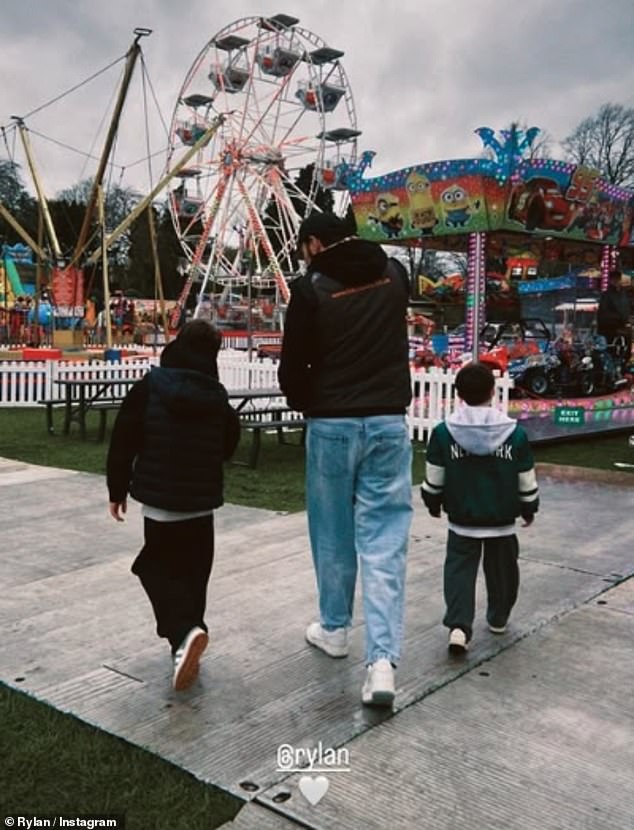 Taking to social media Rylan as he enjoyed a trip to boyfriend Kennedy Bates' Billy Bates & Sons funfair in Leicestershire