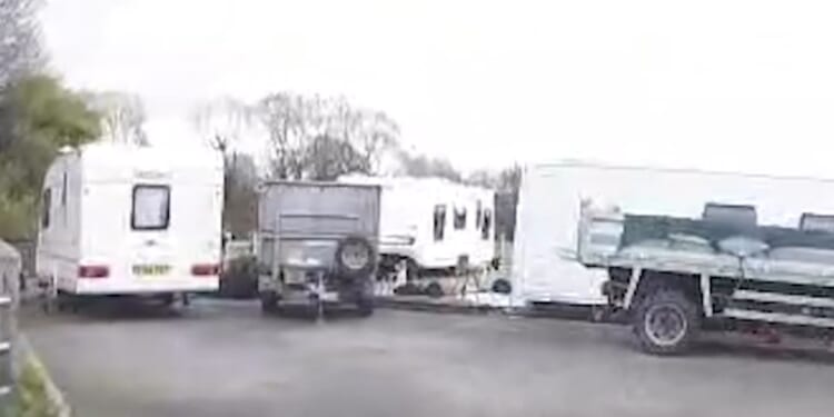 Huge Traveller fleet sets up camp in popular city park just as Easter holidays get underway