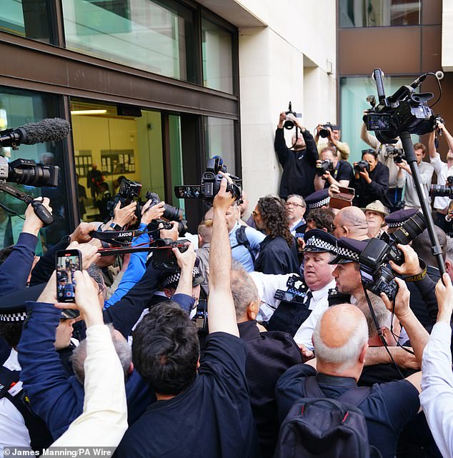 Brand (pictured) is accused of three counts of rape, three charges of sexual assault and one allegation of indecent assault, with six different women alleging crimes from 1999 to 2009