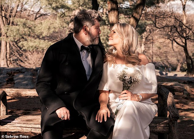 Sharing photos of the Central Park ceremony on Instagram, Yvonne looked stunning in a gown by Irish designer Róisín Linnane