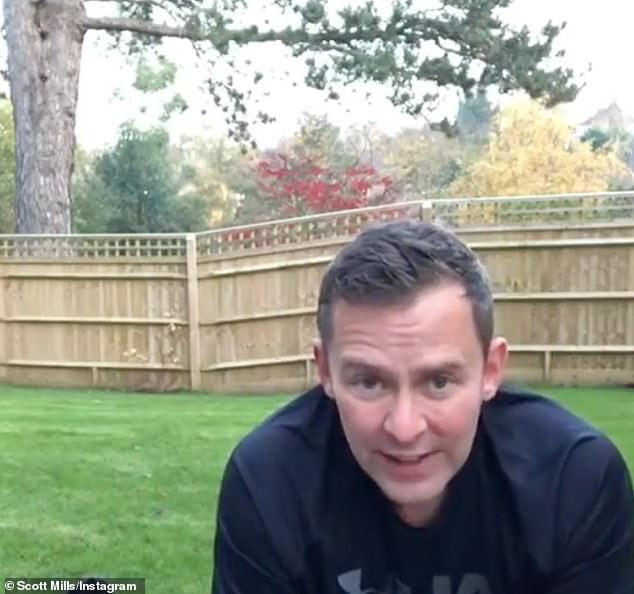 Mills's new home also features a sizeable back garden, as featured in a recent social media post