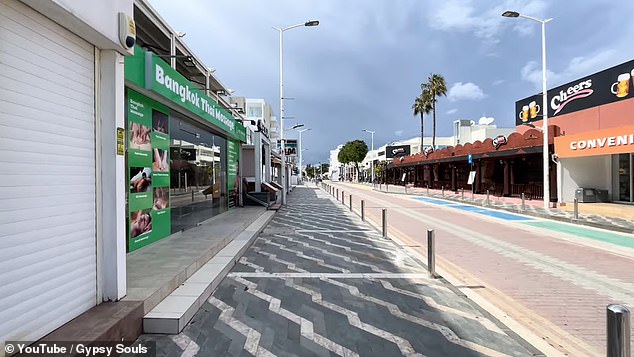 The streets, normally filled with visitors during the spring and summer months, were noticeably quieter than usual in Protaras