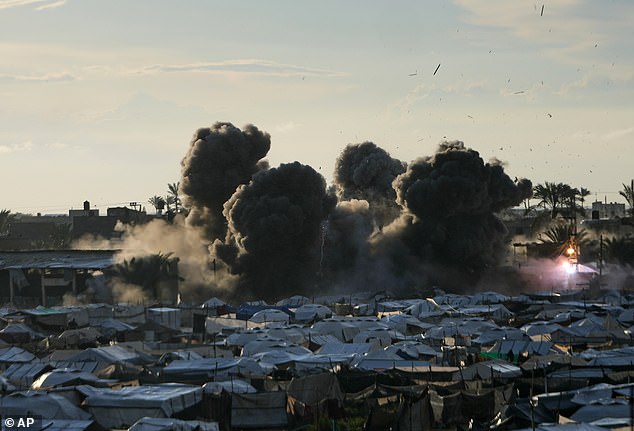 Israeli strikes in Gaza earlier last week