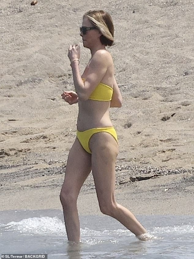 The water seemed cold for the A-list superstar whose most recent movie is Apex