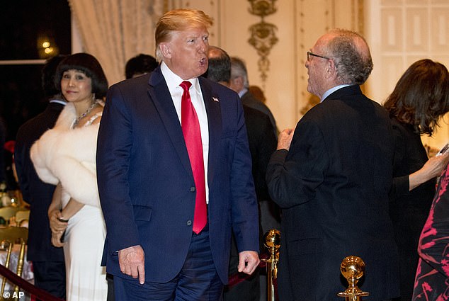 Dershowitz revealed which of the routes for Trump to serve a third term is most likely. He represented Trump at his first impeachment trial and they are shown during one hearing above