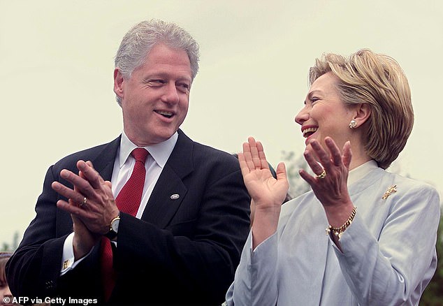 Dershowitz said that unsuccessful efforts to secure a third term for Bill Clinton in 2000 may also have provided a blueprint for Trump to do the same. The Clintons are pictured in that year