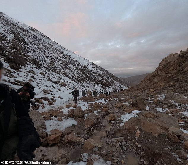 The little-known Special Forces unit crossed on foot through deep snow from Mount Hermon in Syria to the Mount Dov area of southern Lebanon