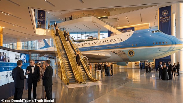 Trump's famous golden escalator is one of many situated about the enormous building