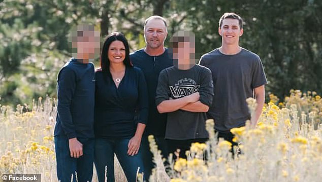He was turned over to police by his father, Matt Robinson (pictured center), after his son allegedly confessed to the crime