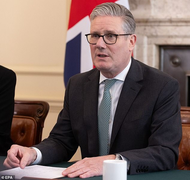 Prime Minister Sir Keir Starmer has accused resident doctors of 'recklessly' walking away from a pay deal that would have seen some earn more than £100,000 a year – and given them 48 hours to call off their planned strike Pictured: Sir Keir discussed the US-Israeli conflict with Iran during a meeting at Downing Street on Monday