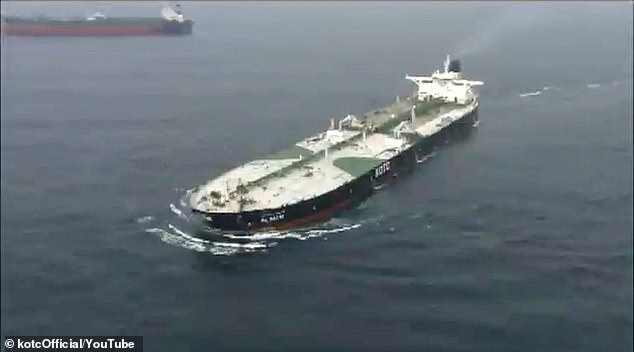 The Kuwaiti Oil Tanker Company (KOTC) ship Al Salmi in a 2011 video showing off its building and launch