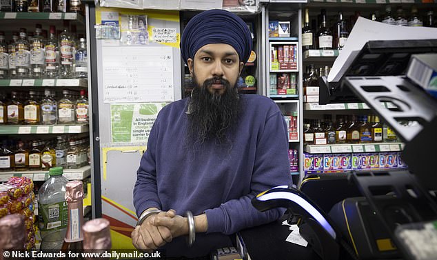 Gurpreet Singh owns a convenience store, and says barely anyone visits his shop from the direction of Aylesbury estate anymore