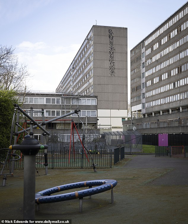 Nobody was to be found in any of the play parks on the estate, with many of the families having moved out