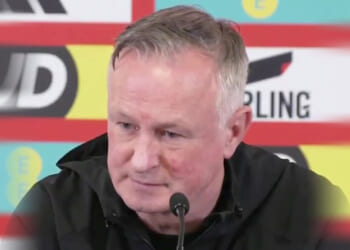 Northern Ireland boss Michael O'Neill snaps back at reporter for 'bad question' he is 'tired of being asked'