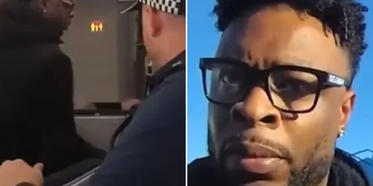 Moment drug dealer hauled from first-class seat on plane at Heathrow Airport after water leak revealed huge stash