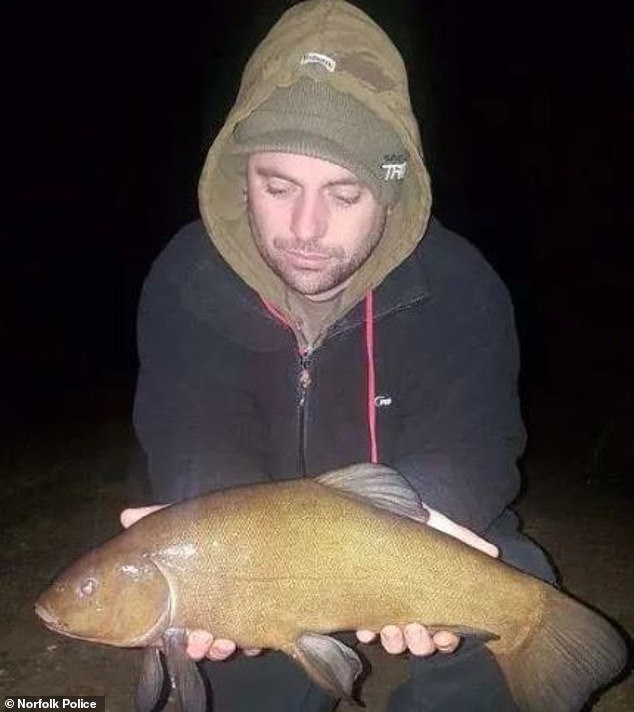 The frozen body of Jonathan Collins (pictured), 34, was also found at the factory