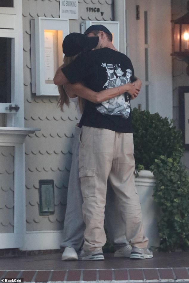 Their kiss seemed to last for several seconds as they exchanged a variety of kisses