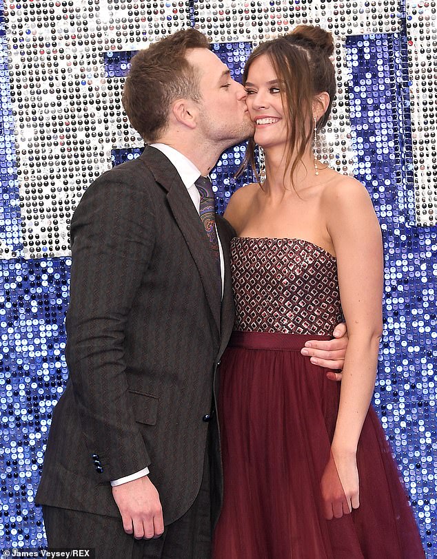 Egerton's dating history includes a long-term relationship with Emily Thomas; pictured 2019