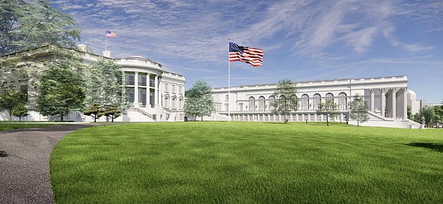 The White House ballroom addition juts out far into the South Lawn. Both architects and average Americans were concerned about the ballroom's massive size