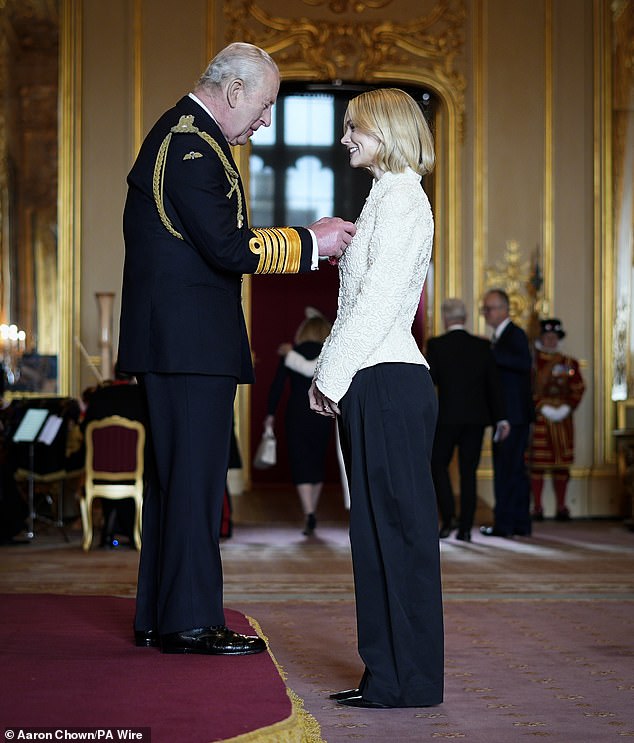 The BAFTA-winning actress said she felt 'extraordinary' after being made a Commander Of The British Empire for services to drama