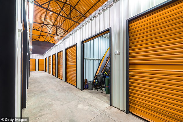 Corridor of self storage unit with yellow doors (stock) the teen has uncovered a plethora of items and valuables in each facility he purchases