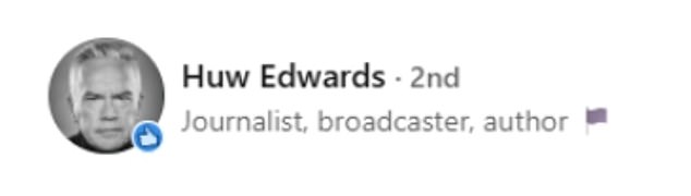 Edwards removed the like made on his LinkedIn account later in the day