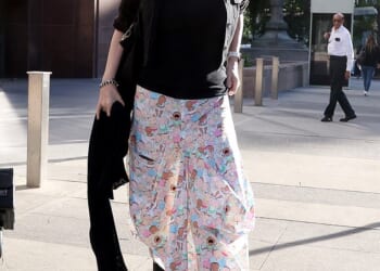 Alice Evans looked tense as she left court in Los Angeles on Thursday after her ex Ioan Gruffudd secured a win amid their ugly court battle