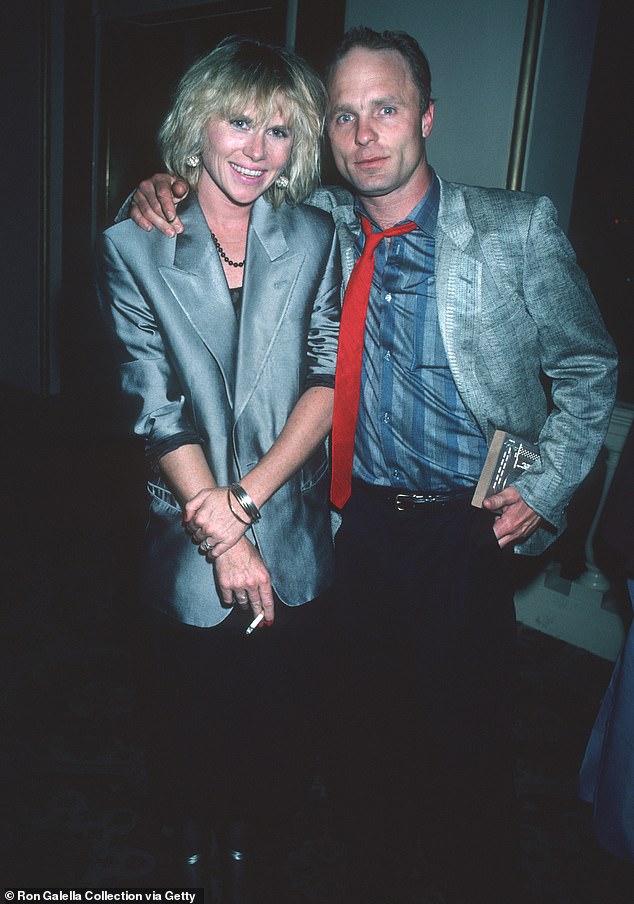 Madigan and Harris during the Drama Desk Awards at Plaza Hotel in New York City, 1986, three years after they exchanged vows