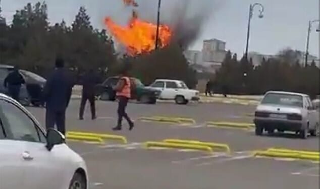 Two drones from Iran today crashed and exploded in oil-rich ex-Soviet state Azerbaijan