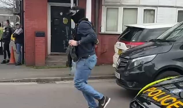 Armed officers were called to Bridge Street in Alum Rock at 12.06pm as a nearby primary school went into lockdown