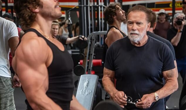 Arnold Schwarzenegger is helping train his love child Joseph Baena for his first bodybuilding competition
