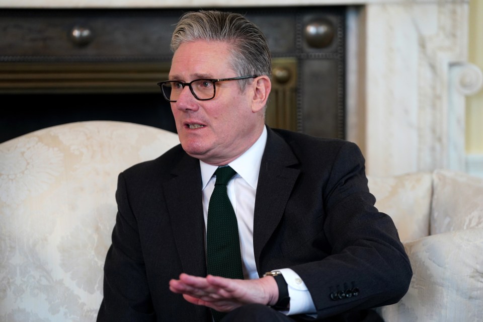 Prime Minister Keir Starmer speaking at a meeting.