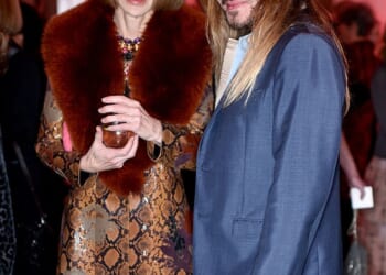 Controversial designer John Galliano pictured beside Anna Wintour. The announcement of his appointment at Zara was believed by many to be an early April Fool's joke