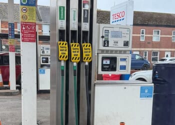 Some petrol stations are running low on fuel, as pumps were closed in Teignmouth, Devon this morning