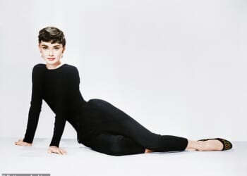 Audrey Hepburn, pictured for the film Sabrina, had legendary poise, revealed by her son to be the result of a blast that almost killed her as a teenage volunteer in the wartime Resistance