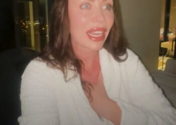 Louise Starkey (above) shared a video on Saturday