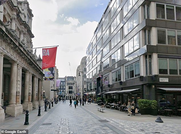 Mr Thompson and his friend Roja Dove were watched leaving Cecconi's restaurant (general view) by a 'spotter'