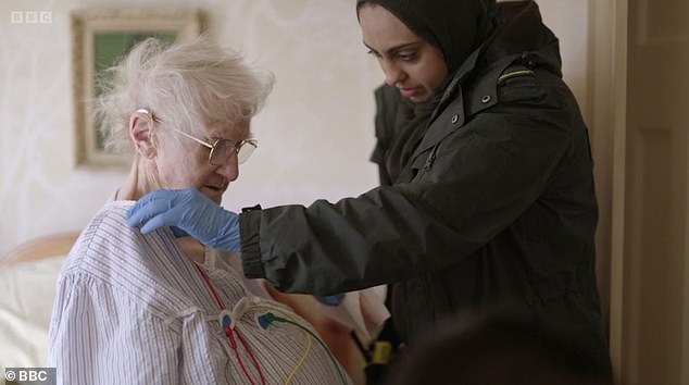 Audrey had been stuck since 5am and was complaining of pain in her hip