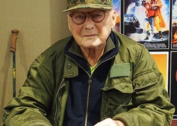 Beloved character actor James Tolkan, best known as the principal in the Back to the Future franchise, died this Friday at the age of 94; pictured last October in New Jersey