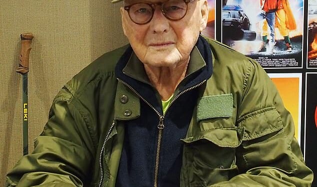 Beloved character actor James Tolkan, best known as the principal in the Back to the Future franchise, died this Friday at the age of 94; pictured last October in New Jersey