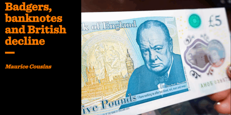 Badgers, banknotes and British decline | Maurice Cousins