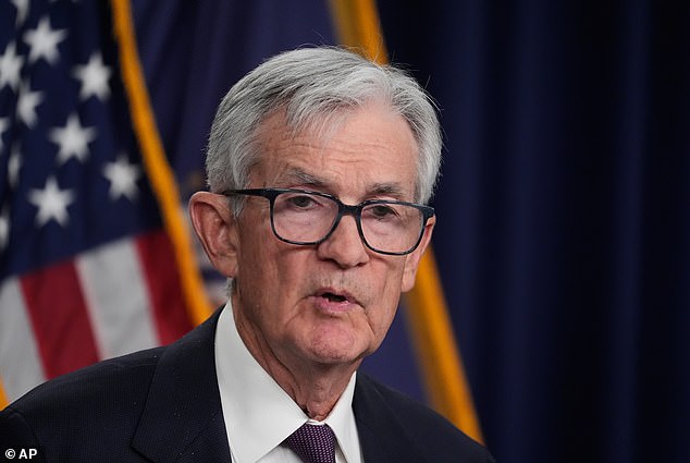 Slamming on the brakes: In a move likely to have infuriated US president Donald Trump, the US Federal Reserve, led by Jerome Powell, pictured, left rates on hold