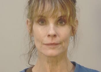 Baywatch icon Alexandra Paul, 62, was arrested in Wisconsin on Sunday after taking part in an operation that freed beagles from a controversial breeding facility; Pictured in her mugshot
