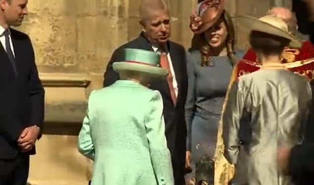 When Queen Elizabeth II arrived at Windsor's St George's Chapel in April 2019, all of the women observed the traditional etiquette of curtseying for Her Majesty apart from her granddaughter, Princess Beatrice