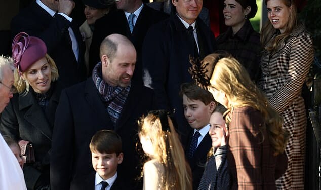 Princess Beatrice showed 'awkwardness and dislike' towards the Prince and Princess of Wales following the Christmas Day service at Sandringham, body language expert Judi James has claimed